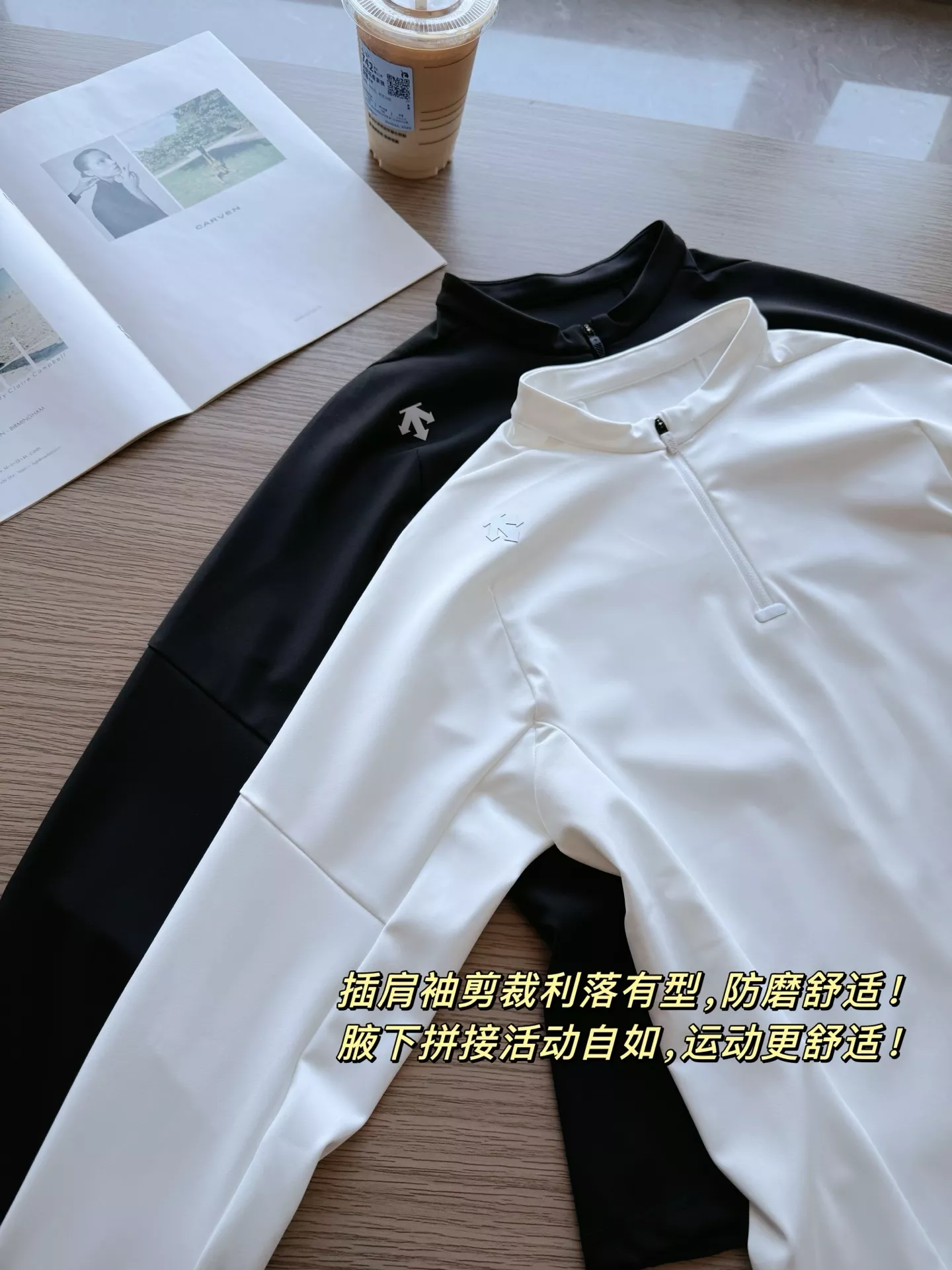 데상트 러닝 여성용 F360 반집업 긴소매 티 상세 이미지 10