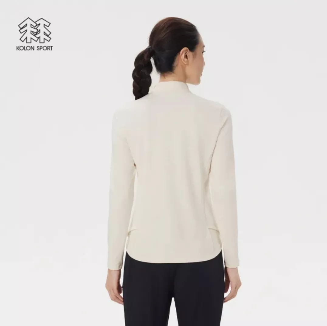 코오롱스포츠 여성 반집업 기모 운동 티셔츠 상세 이미지 25