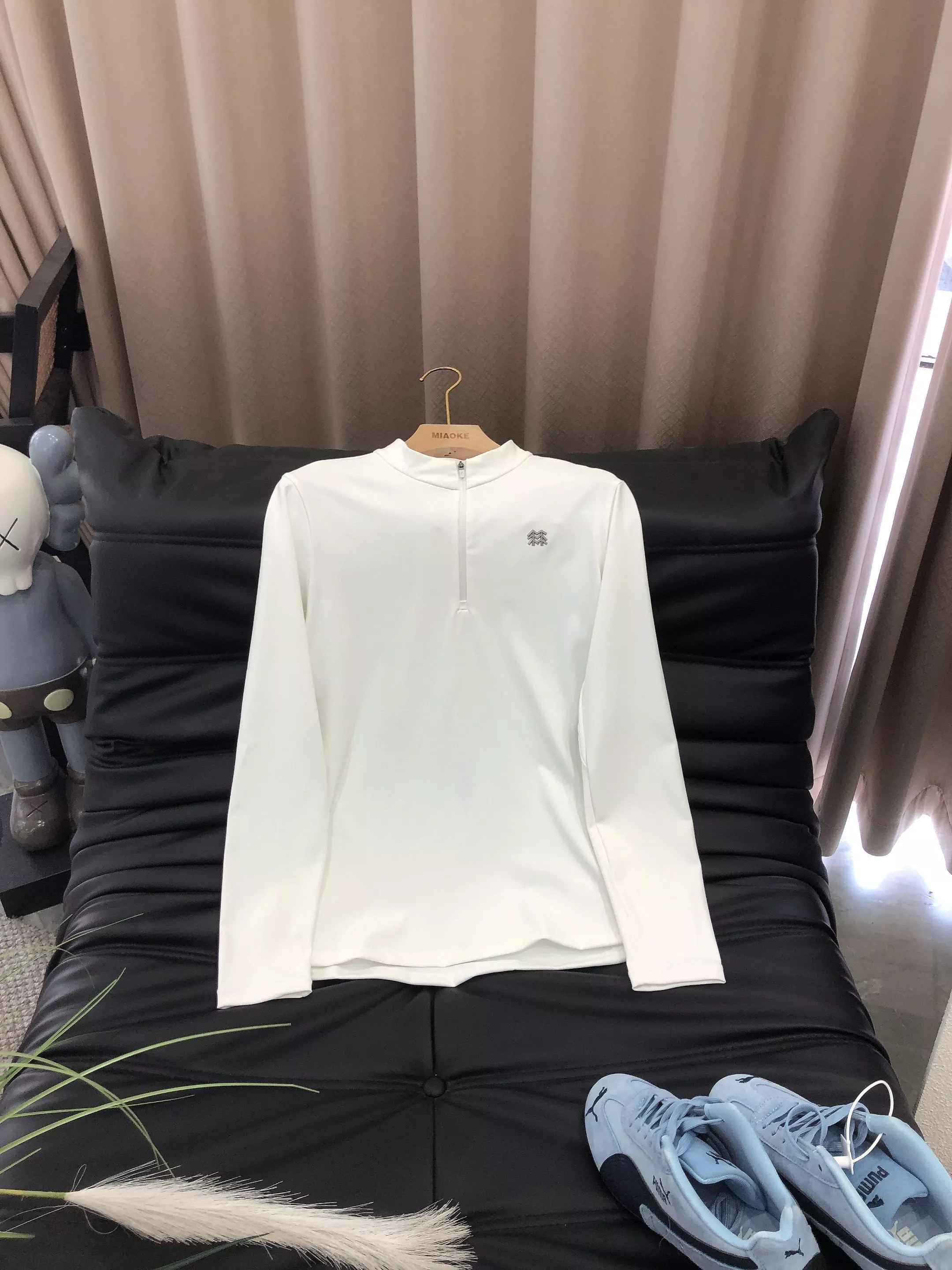 코오롱스포츠 여성 반집업 기모 운동 티셔츠 상세 이미지 10
