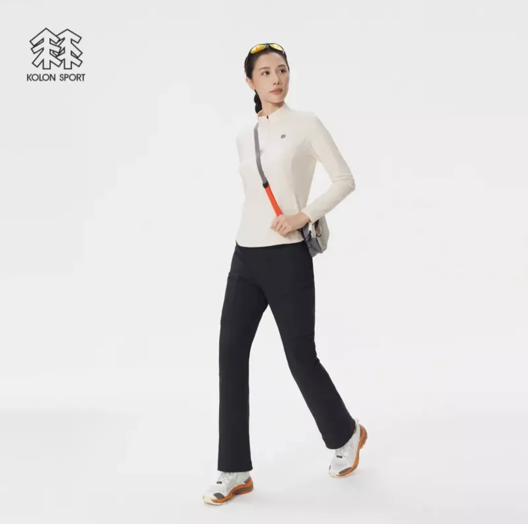 코오롱스포츠 여성 반집업 기모 운동 티셔츠 상세 이미지 26