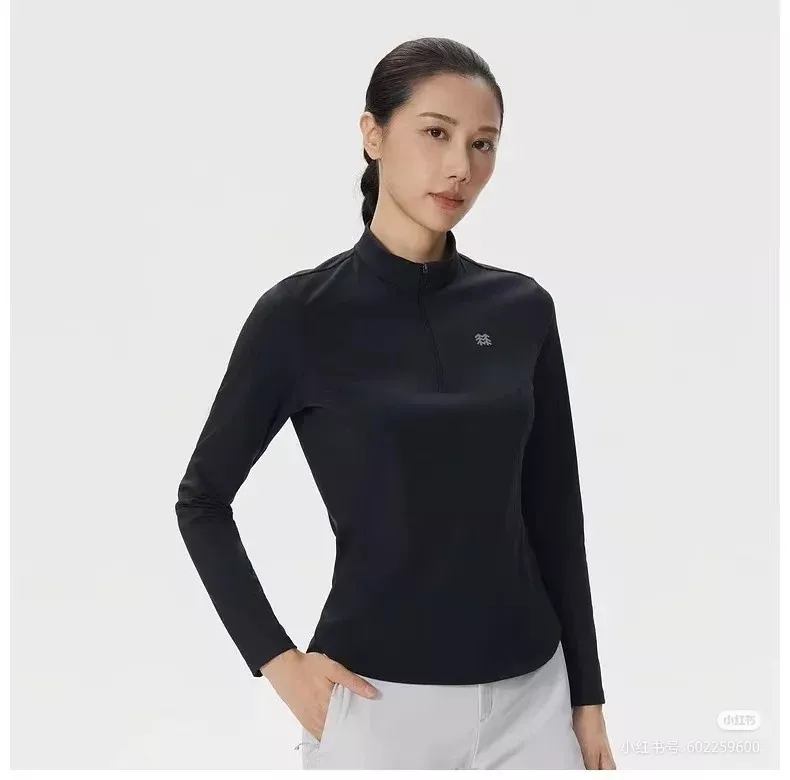 코오롱스포츠 여성 반집업 기모 운동 티셔츠 상세 이미지 21