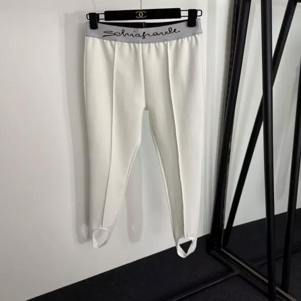 스키아파렐리 로고 밴드 슬림 핏 스터럽 레깅스