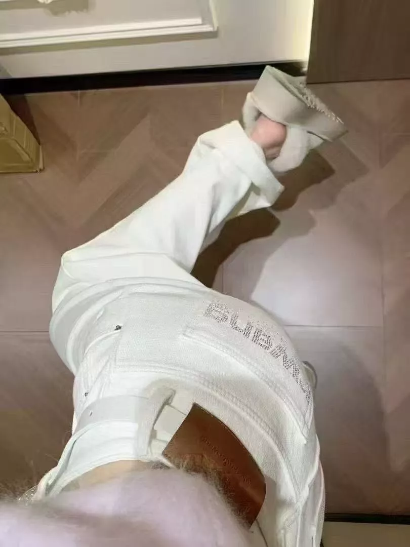 알렉산더왕 백로고 벨트포인트 하이웨스트 데님 팬츠 상세 이미지 12