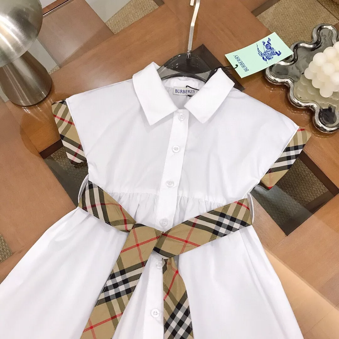 버버리 키즈 카라 셔츠 원피스 상세 이미지 8