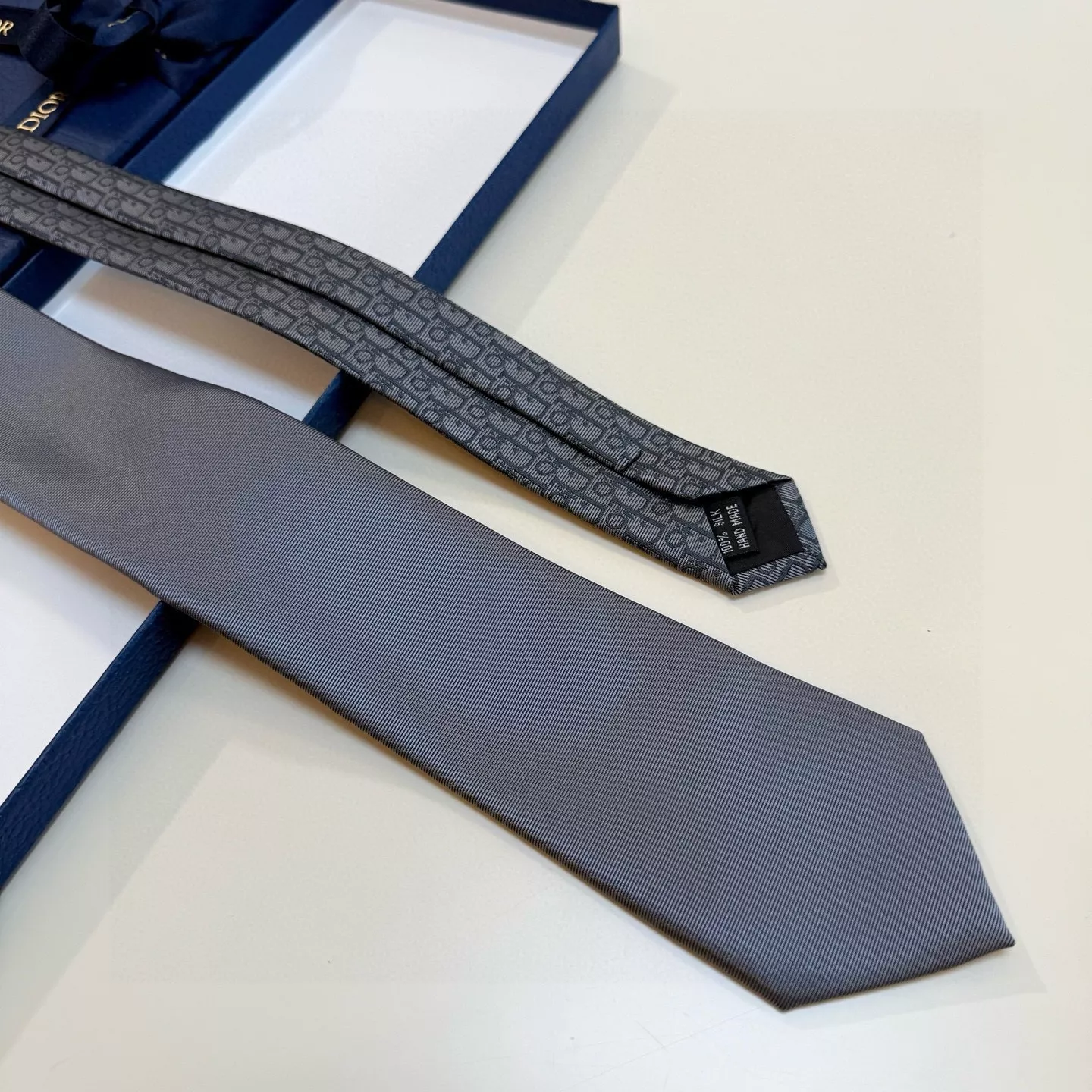 디올 CD 로고 자카드 넥타이 상세 이미지 5