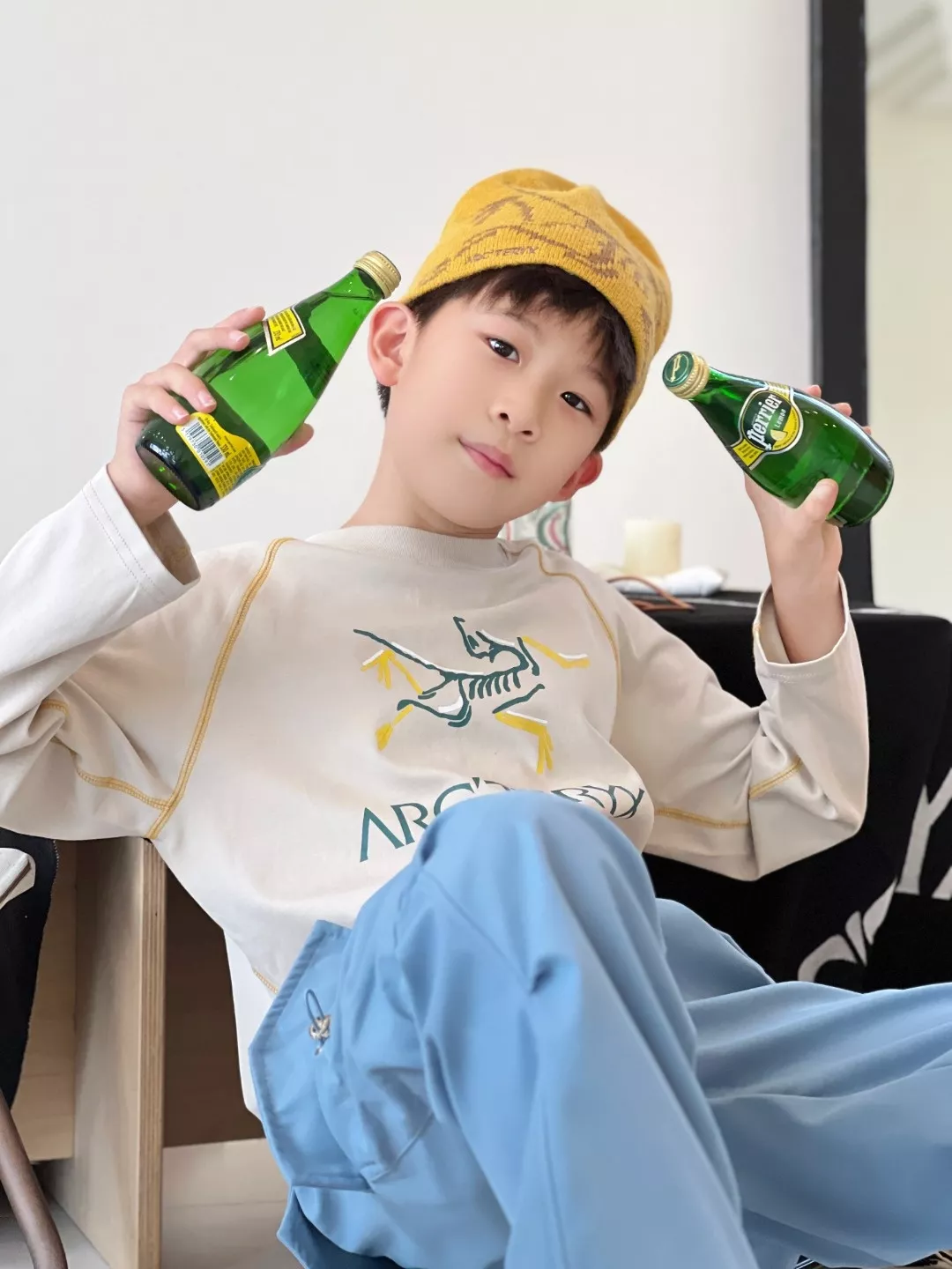 아크테릭스 아동 배색 스티치 프린팅 긴소매 티셔츠 상세 이미지 20