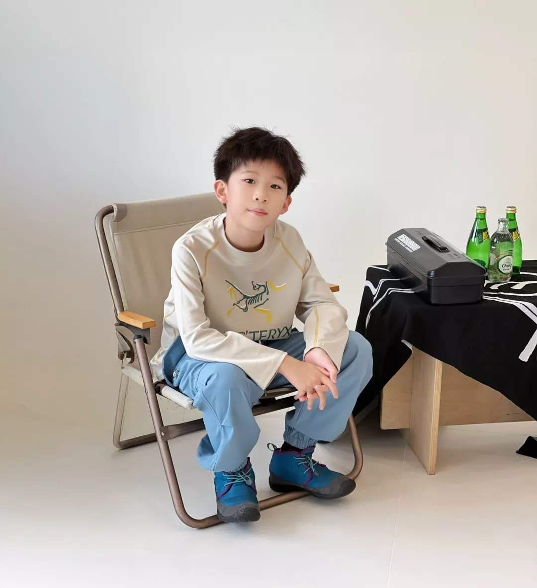 아크테릭스 아동 배색 스티치 프린팅 긴소매 티셔츠 상세 이미지 34