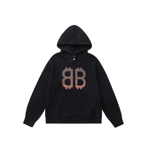 발렌시아가 BB 프린트 코튼 후드티
