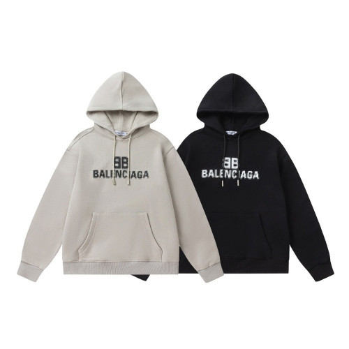 발렌시아가 모자이크 프린트 코튼 후드티