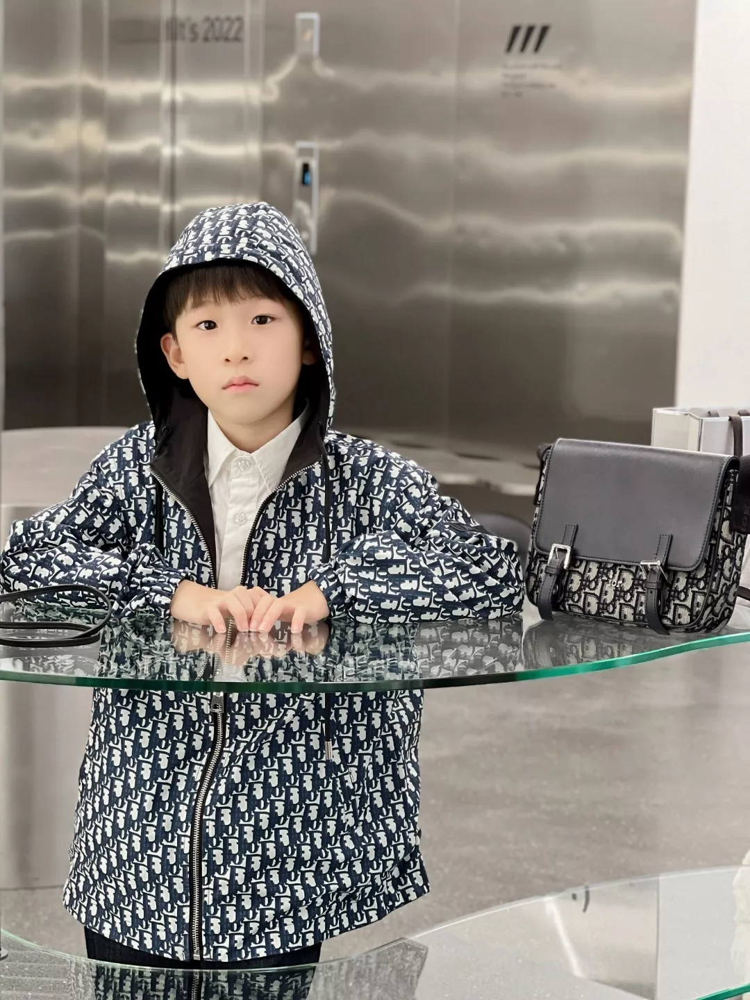 디올 양면 후드 바람막이 재킷 상세 이미지 21