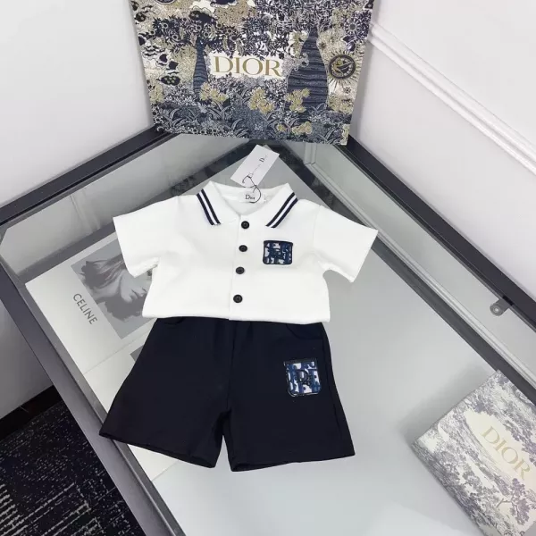 디올 아동 폴로 반소매 상하 세트