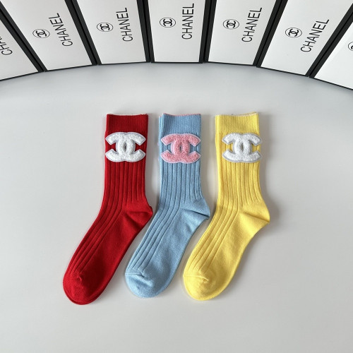 샤넬 클래식 로고 중목 삭스 세트