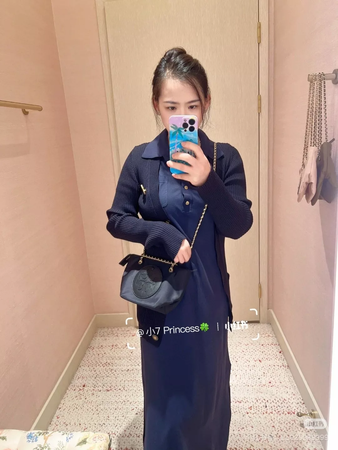 토리버치 엘라 미니 나일론 체인백 상세 이미지 5