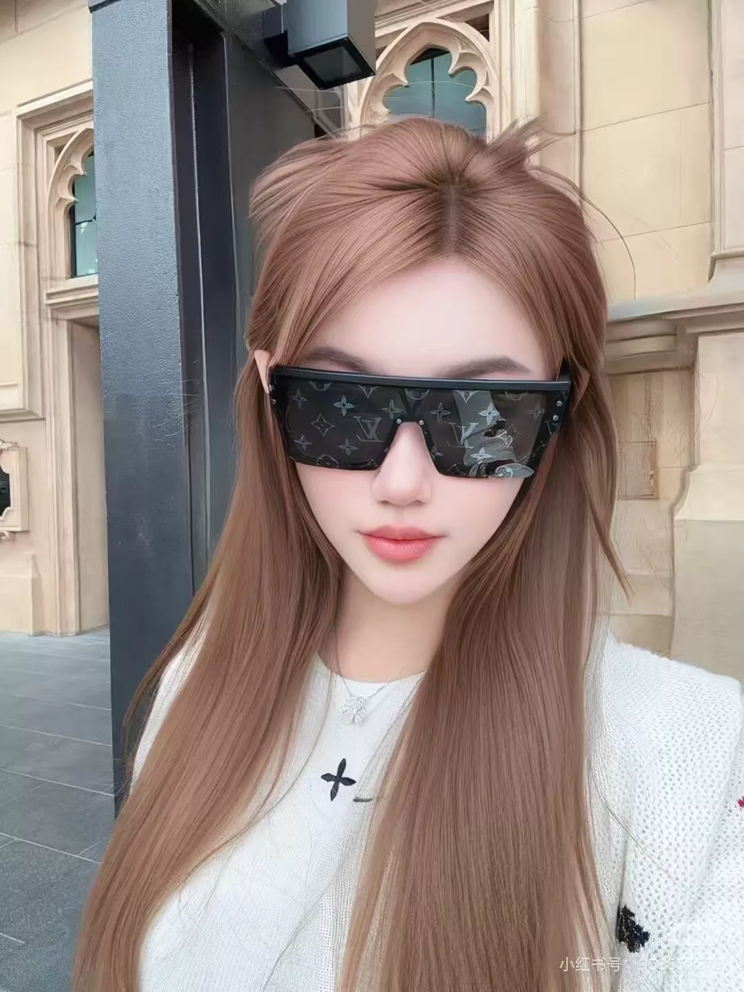 루이비통 오버사이즈 쉴드 선글라스 상세 이미지 10