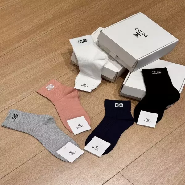 셀린느 실켓 코튼 자수 선물세트 양말