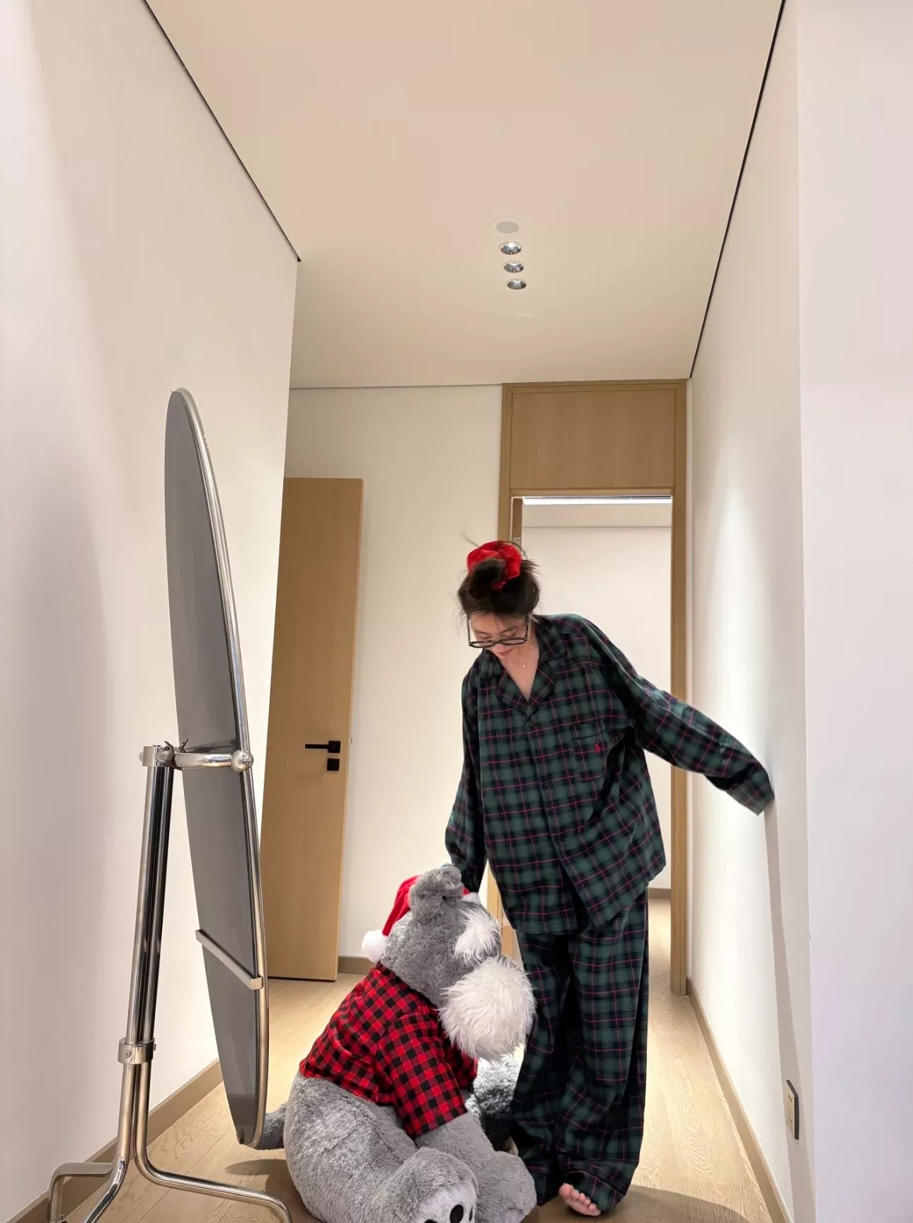 랄프로렌 빈티지 그린 체크 홈웨어 세트 상세 이미지 21