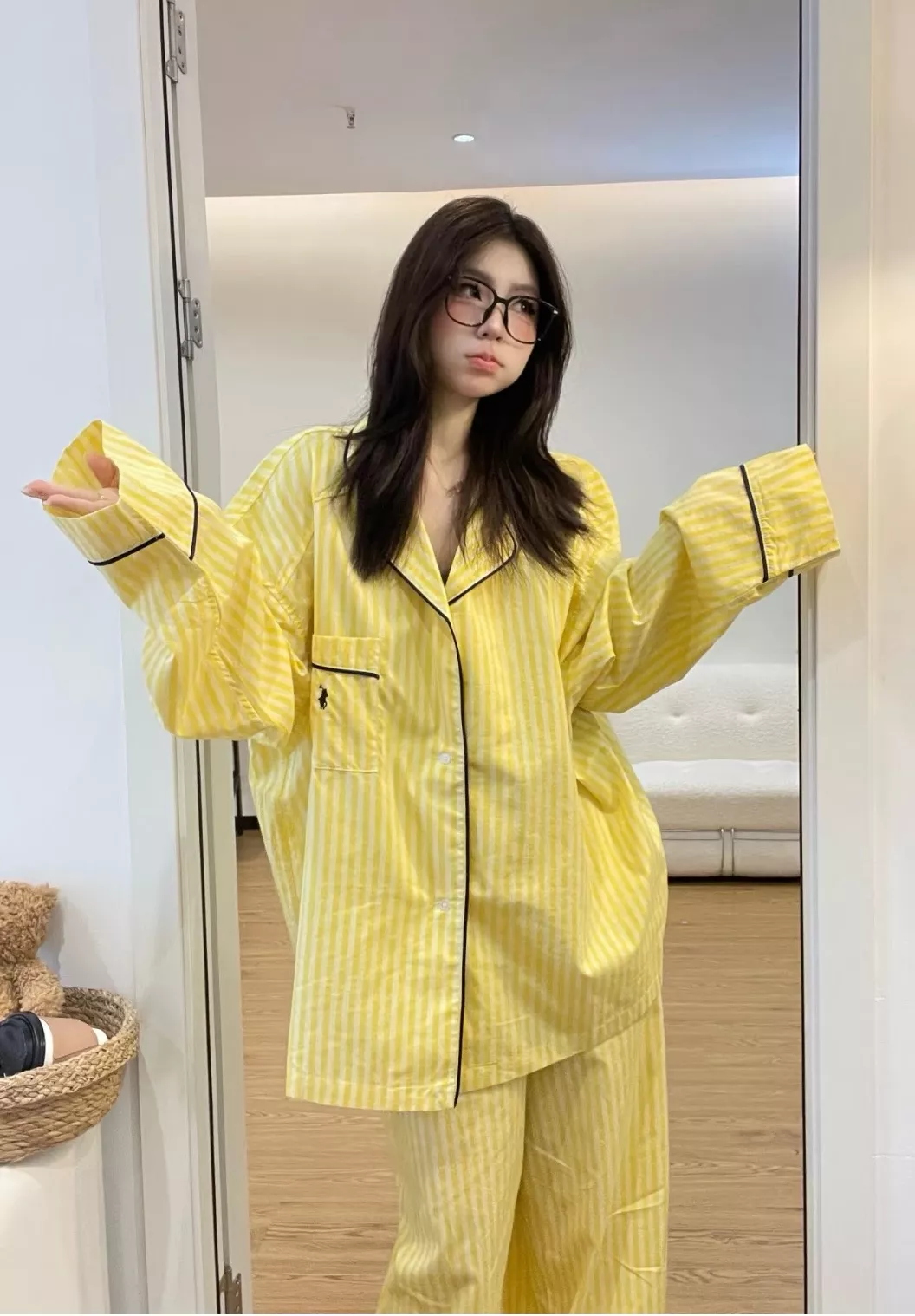 랄프로렌 빈티지 그린 체크 홈웨어 세트 상세 이미지 35