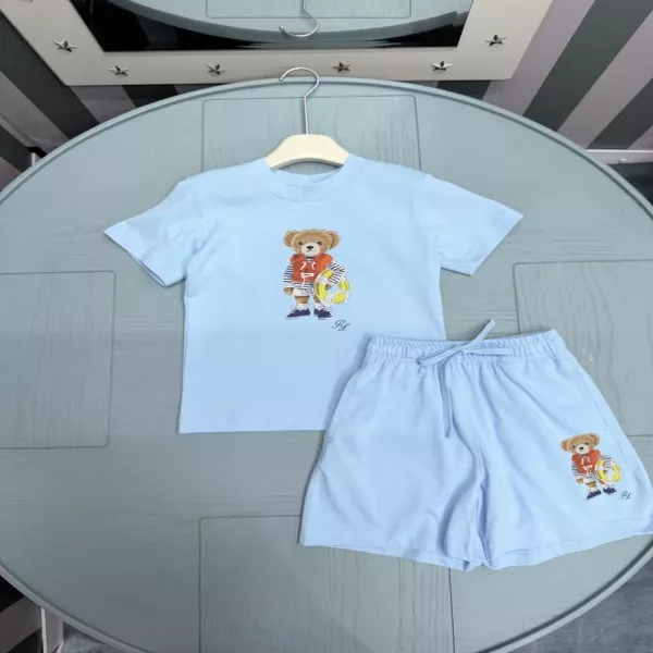 랄프로렌 아동 라운드 반팔 상하 세트