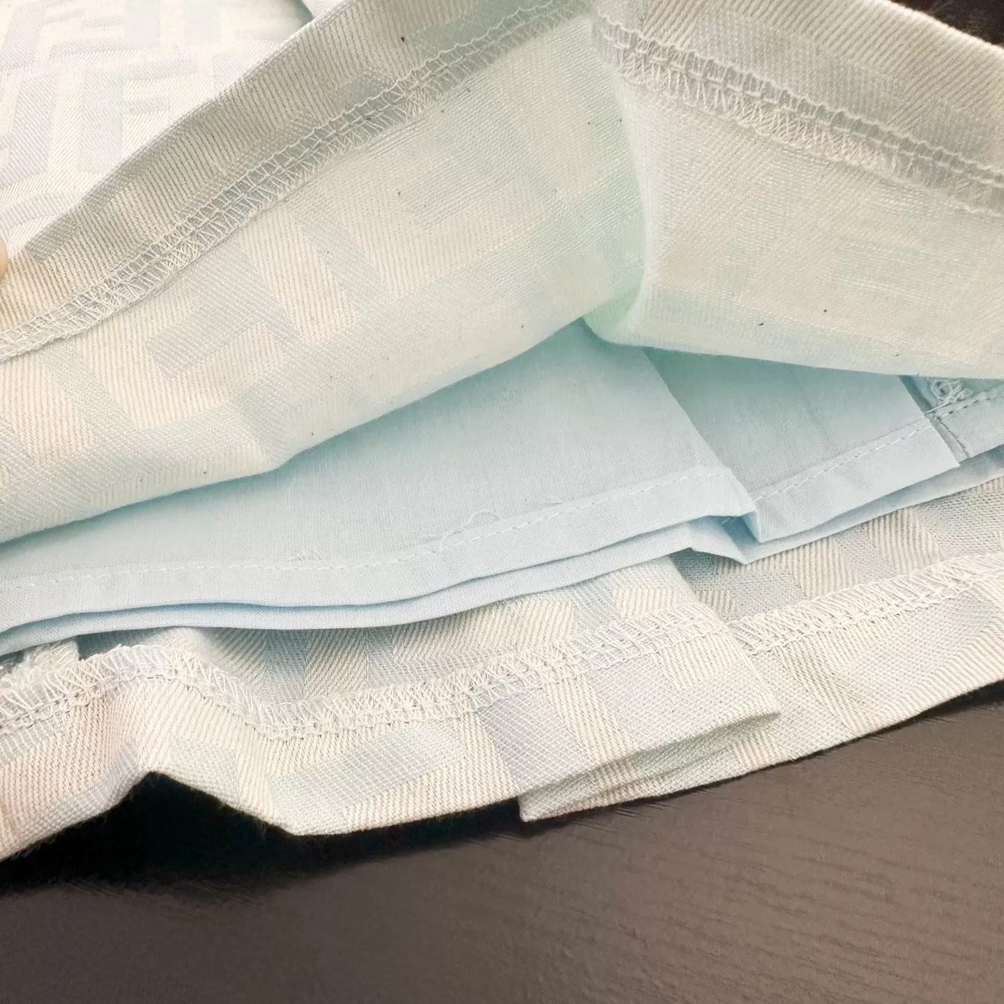 펜디 로고 패턴 리본 반소매 원피스 상세 이미지 6
