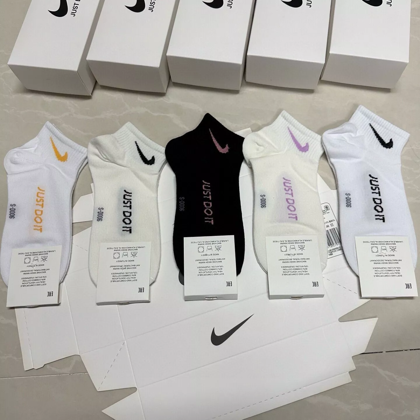 나이키 여성 로고 덧신 양말 세트 상세 이미지 5