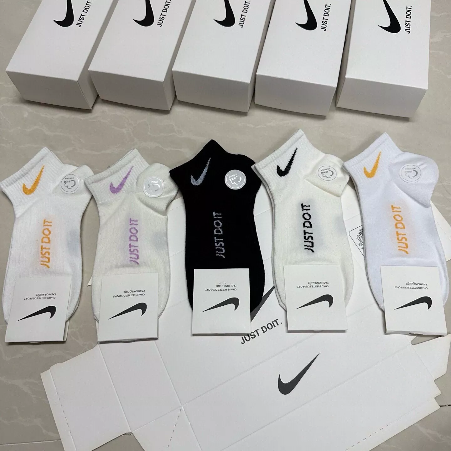 나이키 여성 로고 덧신 양말 세트 상세 이미지 2