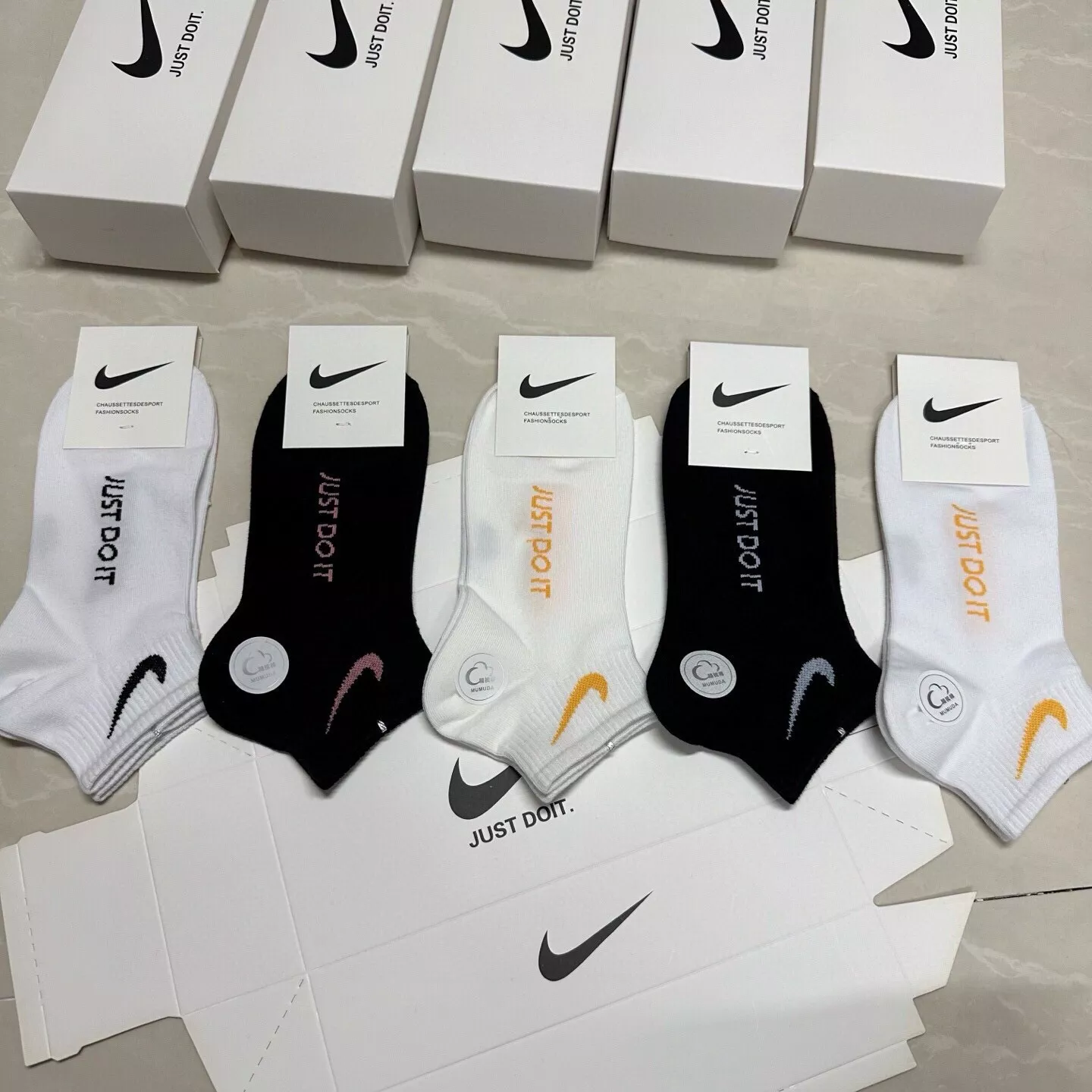 나이키 여성 로고 덧신 양말 세트 상세 이미지 7