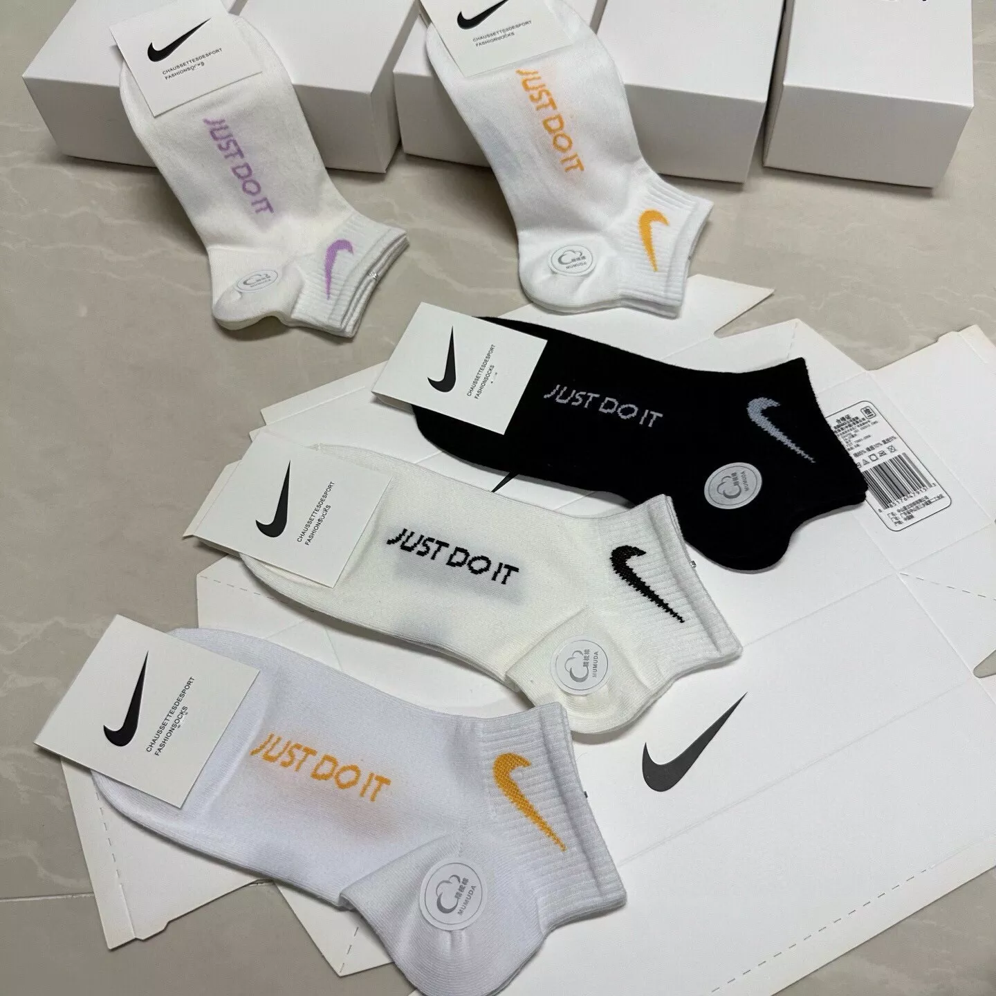 나이키 여성 로고 덧신 양말 세트 상세 이미지 3