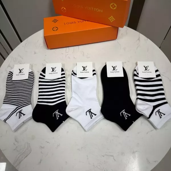 루이비통 여성 코튼 로고 양말