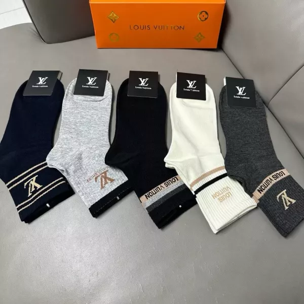 루이비통 클래식 로고 코튼 삭스 세트