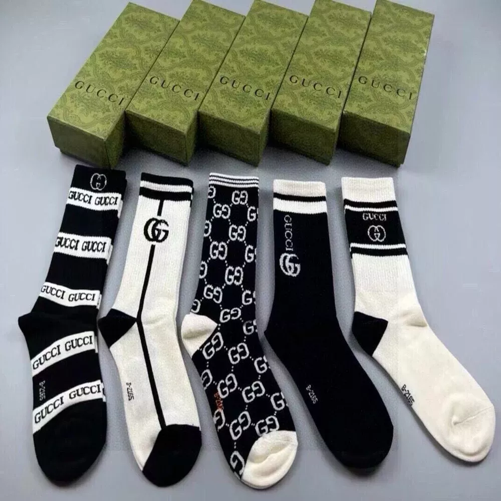 구찌 더블 지 로고 롱 삭스 세트