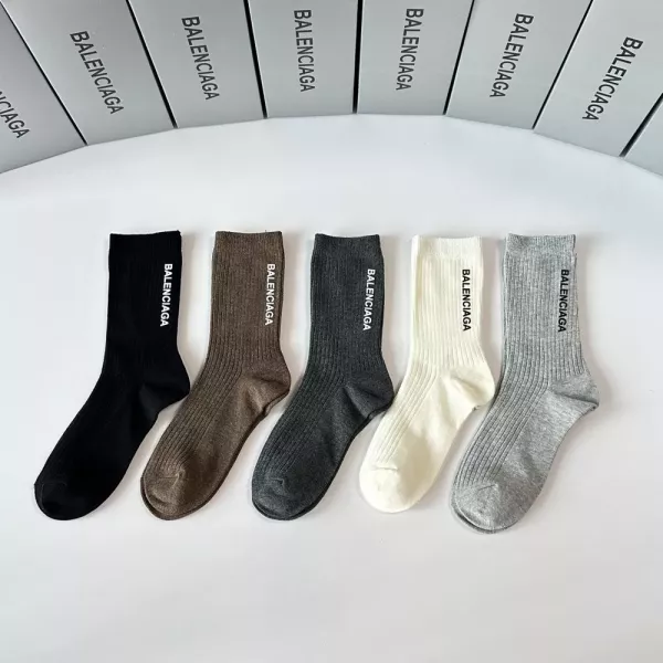 발렌시아가 클래식 로고 중장목 양말