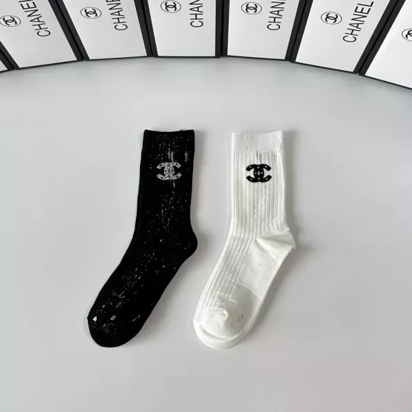 샤넬 캐시미어 로고 양말
