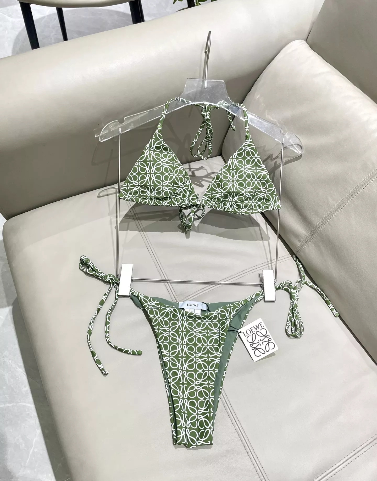 로에베 로고 패턴 홀터넥 비키니 상세 이미지 6
