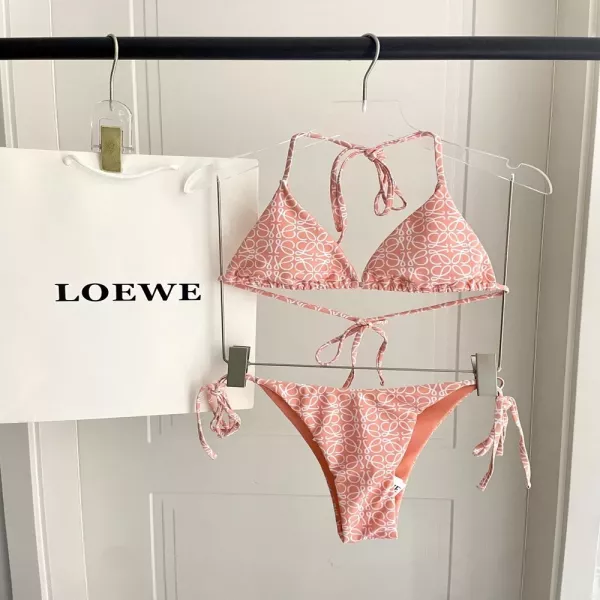 로에베 로고 패턴 투피스 수영복