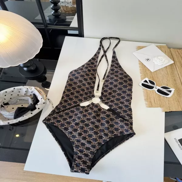 셀린느 홀터넥 모노그램 수영복