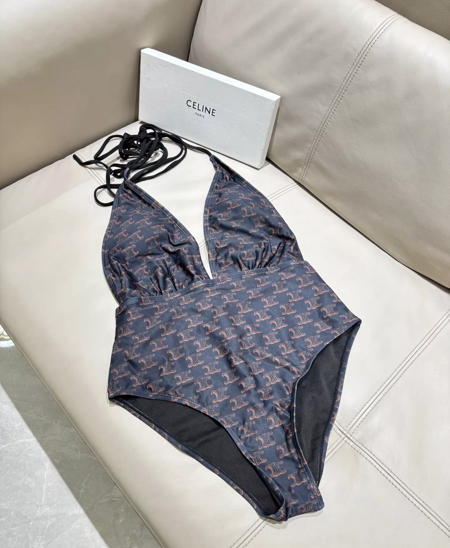 셀린느 백리스 모노그램 원피스 스윔웨어 상세 이미지 7