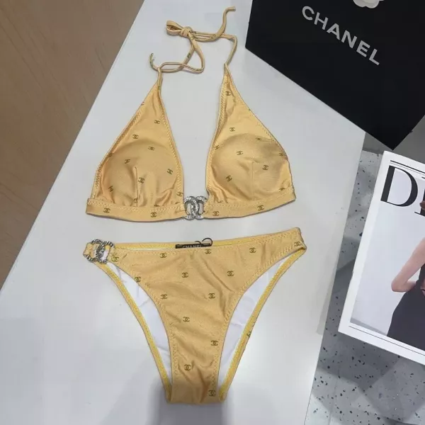샤넬 홀터넥 투피스 스윔웨어