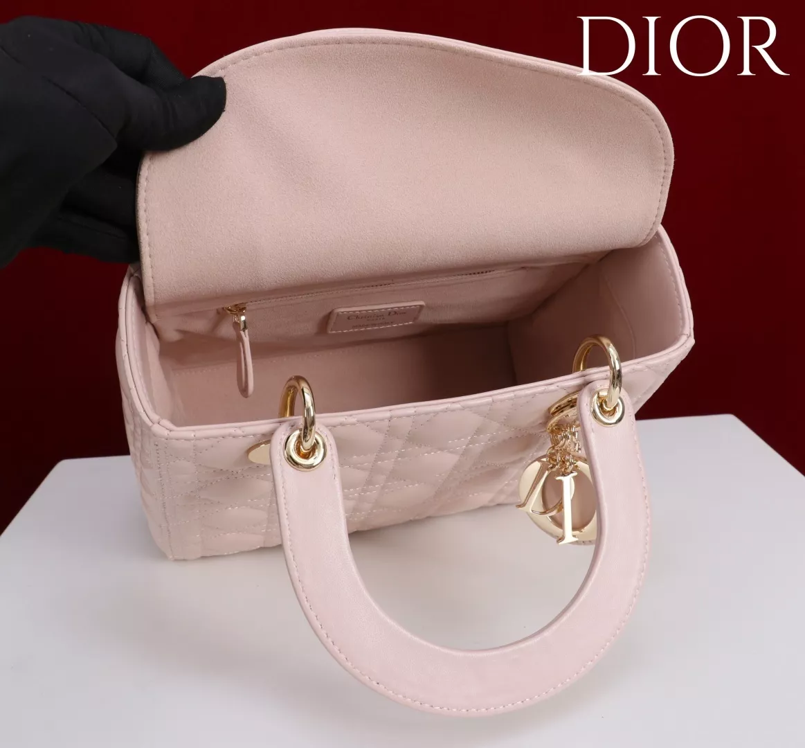 디올 레이디 퀼팅 핸들백 상세 이미지 6