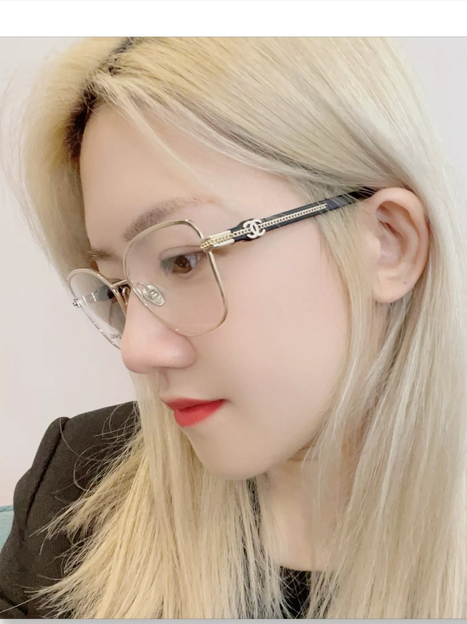 샤넬 메탈 버터플라이형 블루라이트 안경 상세 이미지 26