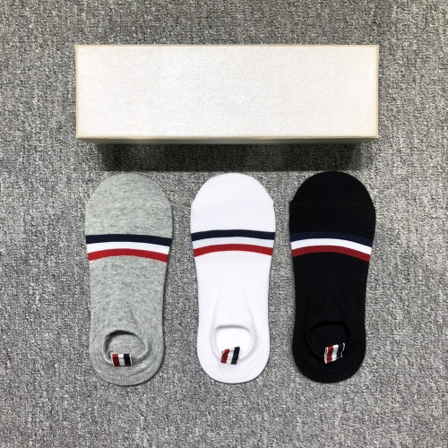 톰브라운 삼선 밴드 덧신 양말 세트