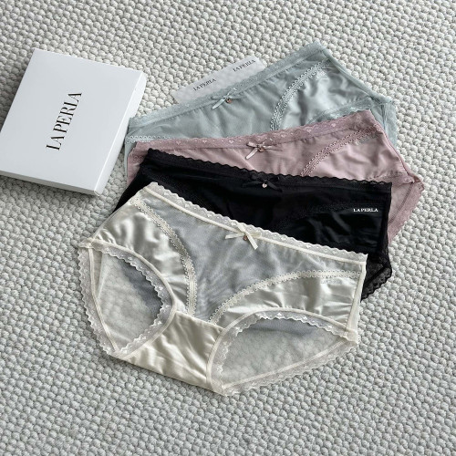 라펠라 레이스 새틴 여성 팬티