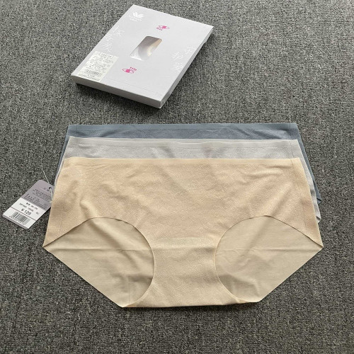 와코루 무봉제 조각 패턴 삼각 팬티 세트