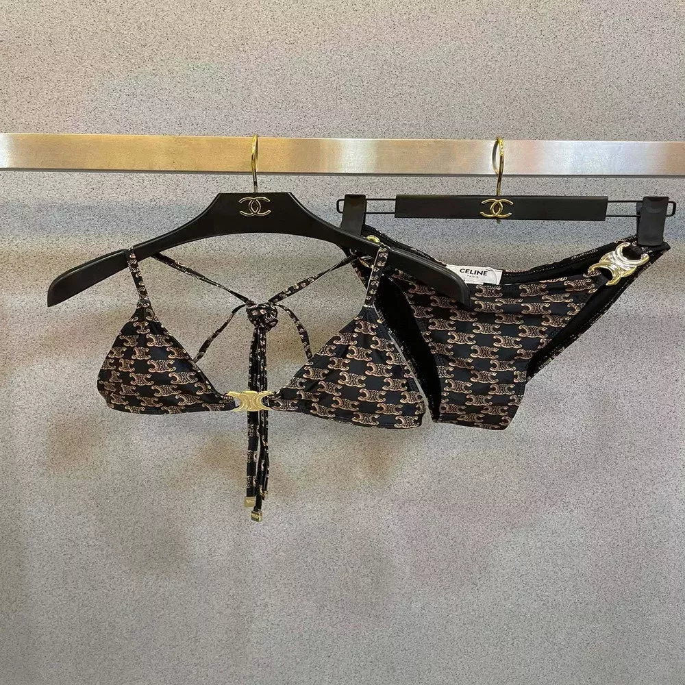셀린느 로고 패턴 분리형 수영복
