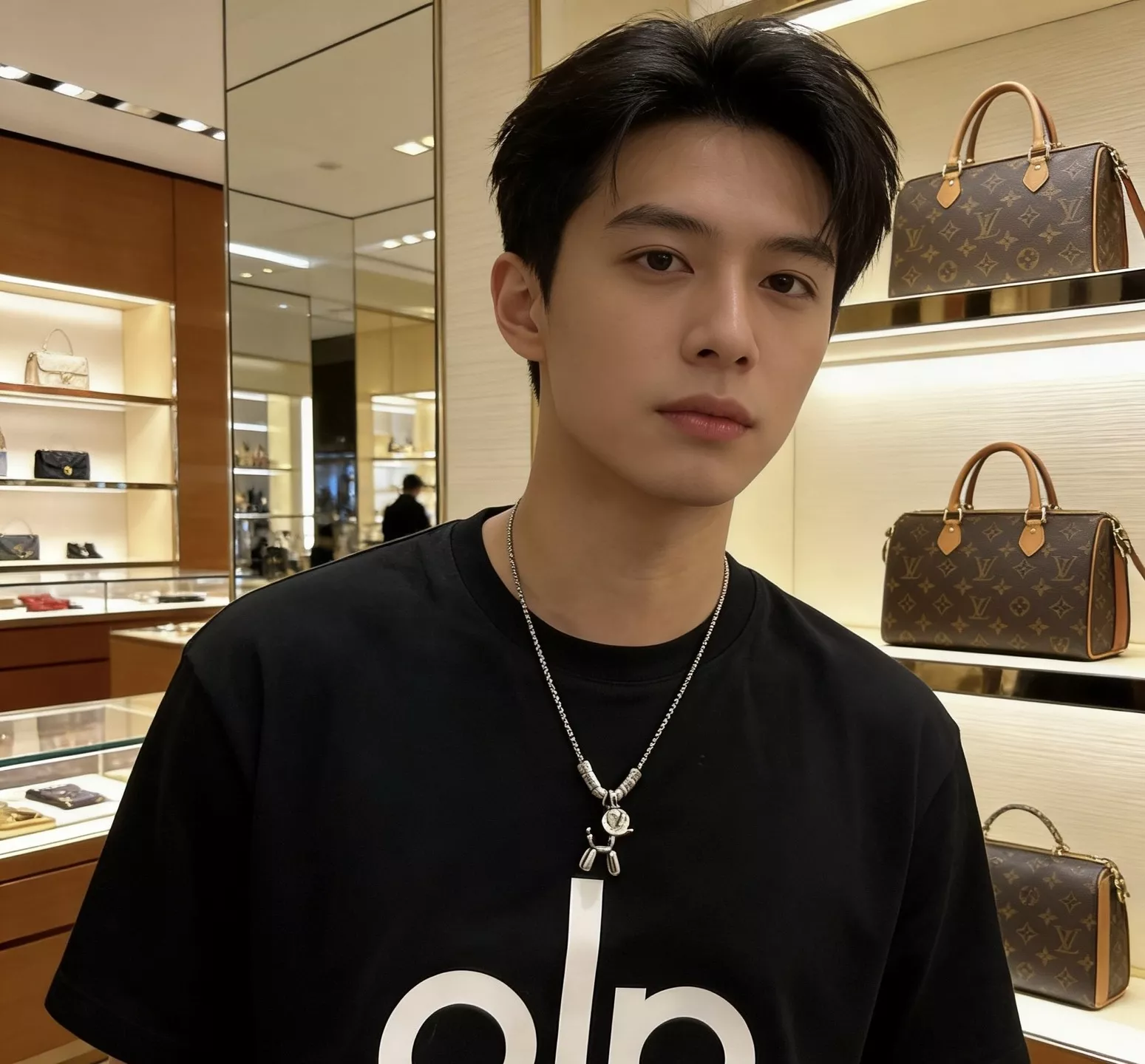 루이비통 빈티지 실버 체인 목걸이 상세 이미지 3