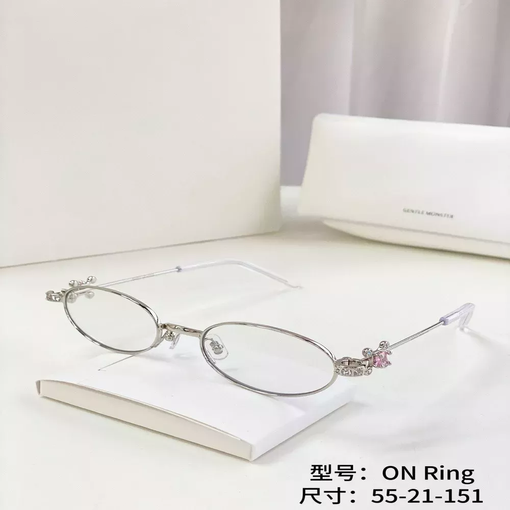 젠틀몬스터 주얼리 장식 오벌 블루라이트 안경