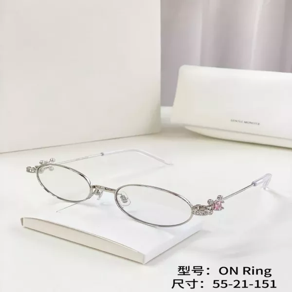 젠틀몬스터 주얼리 장식 오벌 블루라이트 안경