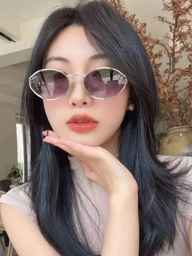 미우미우 빈티지 오벌 메탈 선글라스 상세 이미지 79