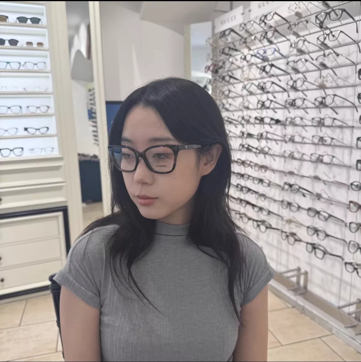 샤넬 하트 디테일 아세테이트 안경테 상세 이미지 91