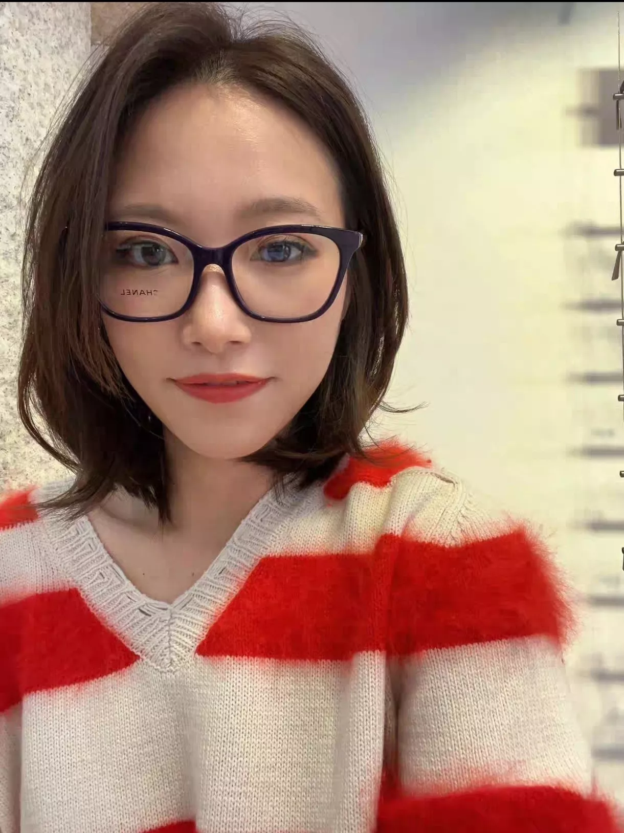 샤넬 하트 디테일 아세테이트 안경테 상세 이미지 88