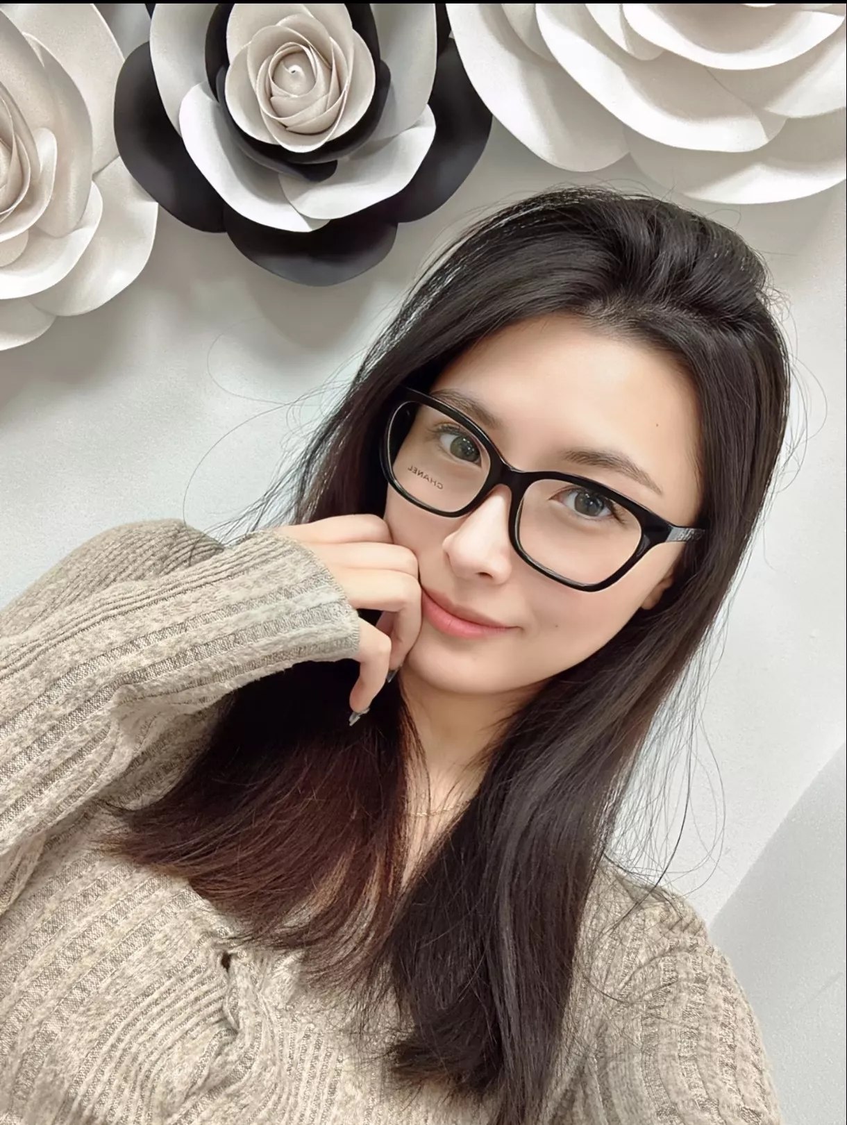 샤넬 하트 디테일 아세테이트 안경테 상세 이미지 86